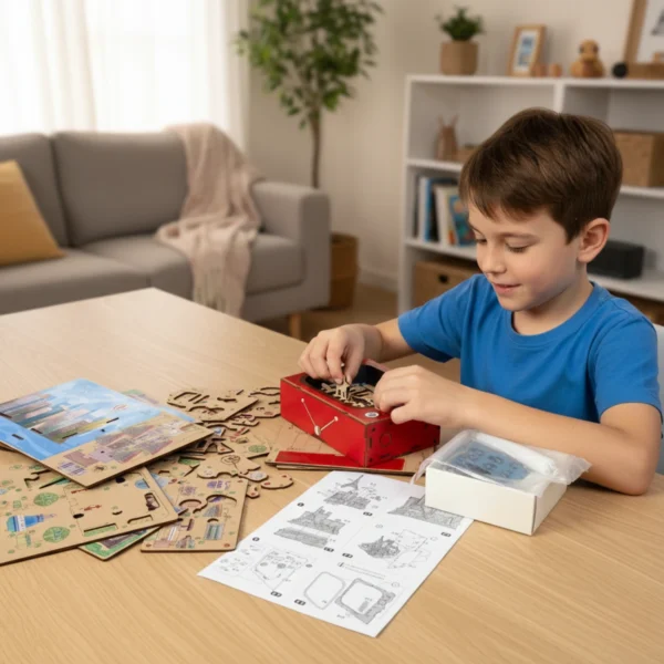 Maqueta 3D París con Luz DIY 124 Piezas