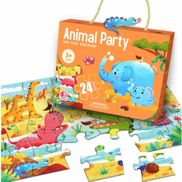 Rompecabezas Fiesta De Animales De 24 Piezas