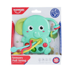 Juguete Sensorial Elefante con Cuerdas de Tacto