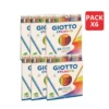 Pack de 6 cajas de lápices de colores Giotto de 24 unidades
