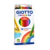 Pack 12 Cajas Lápices de Colores Giotto Mina Resistente