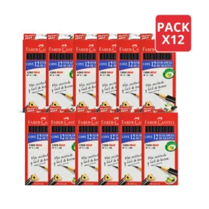 Pack 12 Cajas Lápiz Grafito Ecolápiz Faber-Castell 12 Unidades