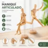 Maniquí Articulado de Madera para Dibujo