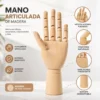 Mano Articulada de Madera