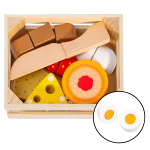 Juguetes Montessori 5 Set de Comidita de Madera