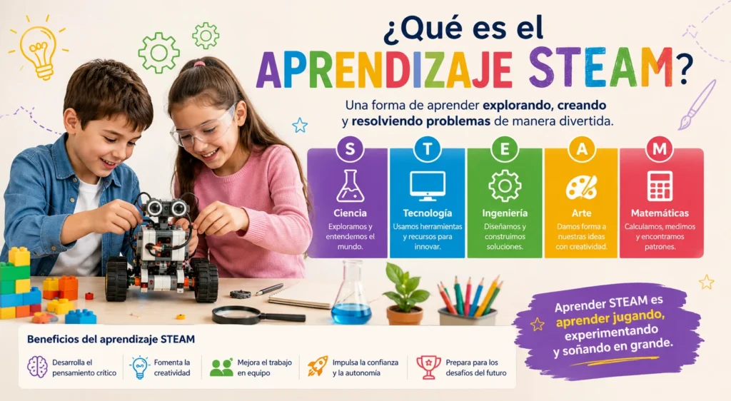 ¿Qué es el aprendizaje STEAM? 1 ¿que es el aprendizaje steam
