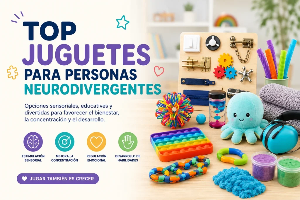 Top juguetes para personas neurodivergentes en 2026 1 imagen sobre Top juguetes para personas neurodivergentes en 2026