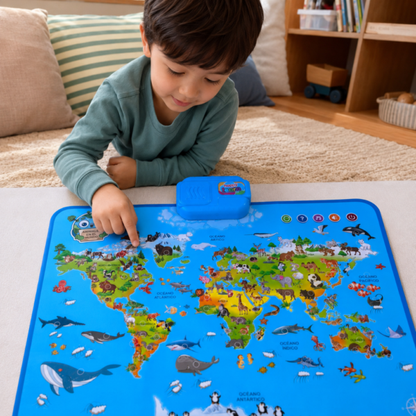 Mapa Mundi Infantil Educativo